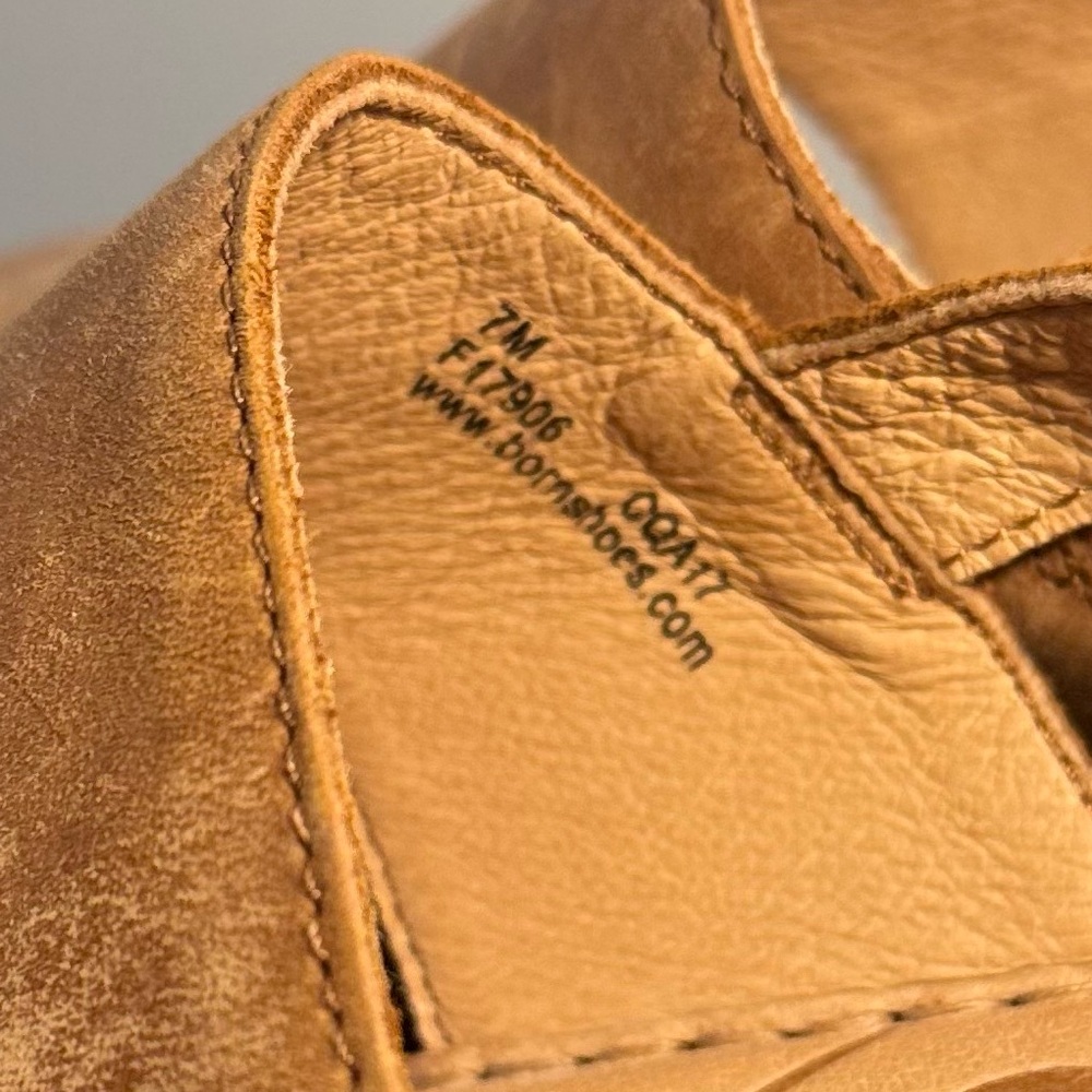 Born Silay Brown Leather Platform Comfortable Sli… - image 5